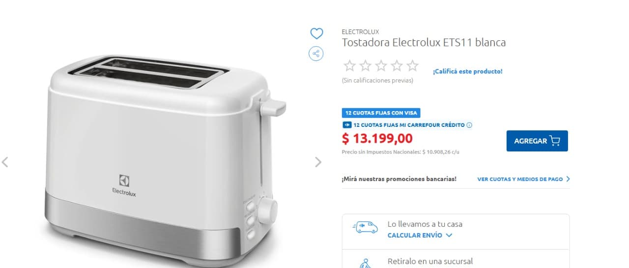 TOSTADORA ELECTROLUX